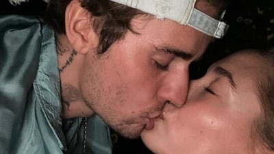 Justin Bieber and Hailey Baldwin post picture of their smooch on their 5th anniversary Justin Bieber and Hailey Baldwin post picture of their smooch on their 5th anniversary