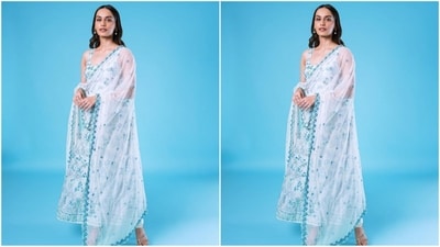 Manushi's gorgeous kurta is from the shelves of ace fashion designer Anita Dongre and comes with a hefty price tag of <span class='webrupee'>₹</span>120,000. (Instagram/@manushi_chhillar) Manushi's gorgeous kurta is from the shelves of ace fashion designer Anita Dongre and comes with a hefty price tag of <span class='webrupee'>₹</span>120,000. (Instagram/@manushi_chhillar)