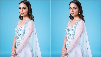 Assisted by celebrity fashion stylist Sheefa J Gilani, Manushi kept her accessories to a minimum, styling her look with pearl earrings, silver rings adorning her fingers and a pair of silver stiletto heels. (Instagram/@manushi_chhillar) Assisted by celebrity fashion stylist Sheefa J Gilani, Manushi kept her accessories to a minimum, styling her look with pearl earrings, silver rings adorning her fingers and a pair of silver stiletto heels. (Instagram/@manushi_chhillar)