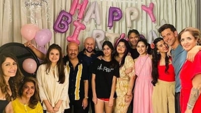 The birthday celebration of Hrithik Roshan's niece Suranika The birthday celebration of Hrithik Roshan's niece Suranika