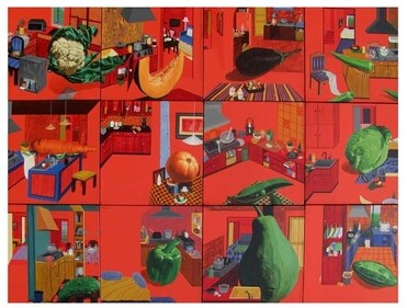 Manish Moitra's acrylic canvas is a part of the group exhibition, The Millennials. Manish Moitra's acrylic canvas is a part of the group exhibition, The Millennials.