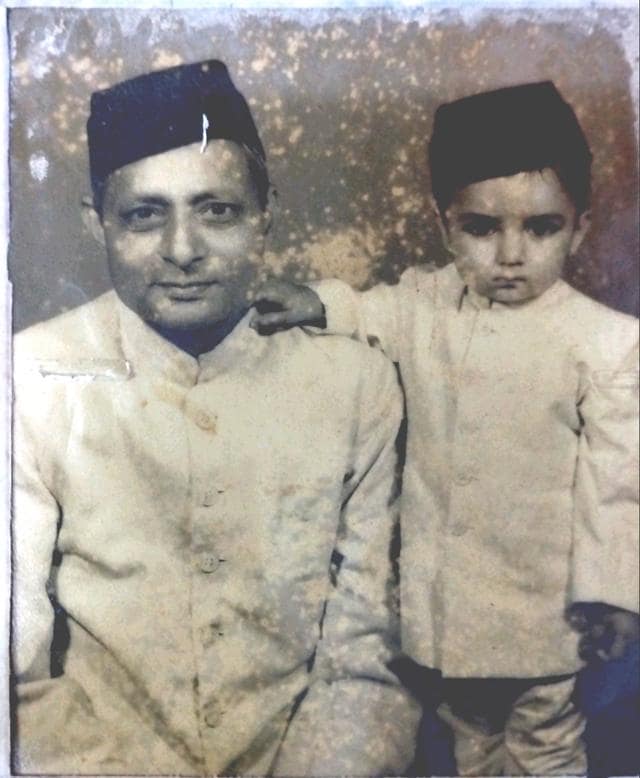 The writer’s grandfather, Syed Ayub Raza, with her brother, Kamal Ayub. (Courtesy Lamat R Hasan) The writer’s grandfather, Syed Ayub Raza, with her brother, Kamal Ayub. (Courtesy Lamat R Hasan)