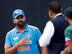 Indian skipper Rohit Sharma with Bangladesh skipper Shakib Al Hasan during the toss ahead of the Super Fours match in the Asia Cup 2023, at R.Premadasa Stadium Indian skipper Rohit Sharma with Bangladesh skipper Shakib Al Hasan during the toss ahead of the Super Fours match in the Asia Cup 2023, at R.Premadasa Stadium