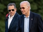 FILE - President Joe Biden, and his son Hunter Biden arrive at Fort McNair, Sunday, June 25, 2023, in Washington. Hunter Biden has been charged with felony gun possession. A federal indictment filed in Delaware says Biden lied about his drug use when he bought a firearm in 2018 while struggling with addiction to crack cocaine. (AP Photo/Andrew Harnik, File) FILE - President Joe Biden, and his son Hunter Biden arrive at Fort McNair, Sunday, June 25, 2023, in Washington. Hunter Biden has been charged with felony gun possession. A federal indictment filed in Delaware says Biden lied about his drug use when he bought a firearm in 2018 while struggling with addiction to crack cocaine. (AP Photo/Andrew Harnik, File)