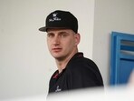 Serbian NBA basketball player Nikola Jokic of the Denver Nuggets Serbian NBA basketball player Nikola Jokic of the Denver Nuggets