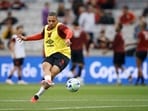 Athletico Paranaense's Vitor Roque during warm up.