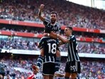 Manchester United's Alejandro Garnacho celebrates