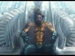 Jason Momoa in a still from Aquaman and The Lost Kingdom. Jason Momoa in a still from Aquaman and The Lost Kingdom.