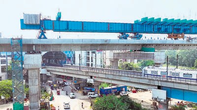 RRTS viaduct above Delhi Metro’s Blue Line completed