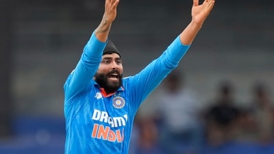 India's Ravindra Jadeja during the Asia Cup match against Bangladesh in Colombo, Sri Lanka (AP)