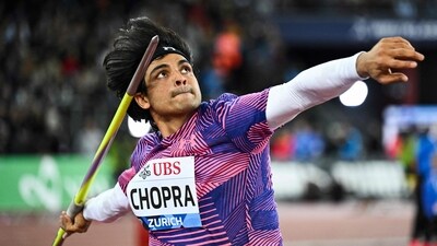 India's Neeraj Chopra competes in the men's javelin throw final during the Diamond League athletics meeting at Stadion Letzigrund stadium in Zurich (AFP) India's Neeraj Chopra competes in the men's javelin throw final during the Diamond League athletics meeting at Stadion Letzigrund stadium in Zurich (AFP)