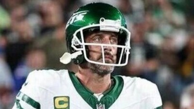 Aaron Rodgers was injured on the Jets' first drive Monday night, September 11 (aaronrodgers12/Instagram) Aaron Rodgers was injured on the Jets' first drive Monday night, September 11 (aaronrodgers12/Instagram)