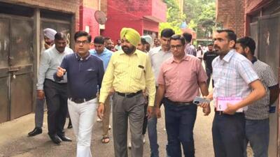 Chandigarh administration and MC administration inspected them on Friday. (HT Photo)