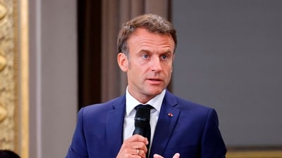 French president Emmanuel Macron (AP) French president Emmanuel Macron (AP)