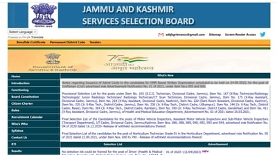 JKSSB to release Draftsman (Civil) exam admit card on September 17; exam to be held on September 24 JKSSB to release Draftsman (Civil) exam admit card on September 17; exam to be held on September 24