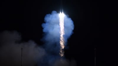 The Soyuz MS-24 spacecraft carrying the International Space Station (ISS) Expedition 70-71 crew blasts off to the ISS from the Moscow-leased Baikonur cosmodrome in Kazakhstan on September 15, 2023. (AFP) The Soyuz MS-24 spacecraft carrying the International Space Station (ISS) Expedition 70-71 crew blasts off to the ISS from the Moscow-leased Baikonur cosmodrome in Kazakhstan on September 15, 2023. (AFP)