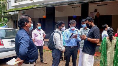 Kozhikode: Health workers collect clinical samples and investigate the home of a Nipah virus victim in Kozhikode on Friday. (PTI) Kozhikode: Health workers collect clinical samples and investigate the home of a Nipah virus victim in Kozhikode on Friday. (PTI)
