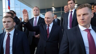 Putin informed Russian state TV after the summit that Kim Jong Un would be visiting an aircraft plant in Komsomolsk-on-Amur and proceeding to Vladivostok to observe Russia's Pacific Fleet, a university, and other facilities. (AP) Putin informed Russian state TV after the summit that Kim Jong Un would be visiting an aircraft plant in Komsomolsk-on-Amur and proceeding to Vladivostok to observe Russia's Pacific Fleet, a university, and other facilities. (AP)