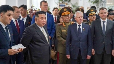 After their meeting, Putin informed Russian media that Kim Jong Un would be traveling to Vladivostok to visit Russia's Pacific Fleet, a university, and other facilities. (AFP) After their meeting, Putin informed Russian media that Kim Jong Un would be traveling to Vladivostok to visit Russia's Pacific Fleet, a university, and other facilities. (AFP)
