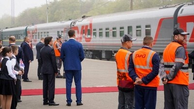 On Tuesday, Kim Jong Un arrived in Russia aboard an armored train from North Korea. Upon reaching the Russia-North Korea border, he was greeted by officials at a nearby station.&nbsp; (REUTERS)