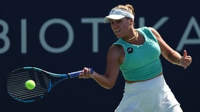 Sofia Kenin at the WTA San Diego Open (Getty Images via AFP) Sofia Kenin at the WTA San Diego Open (Getty Images via AFP)