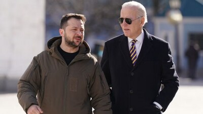 Volodymyr Zelensky and Joe Biden (File) Volodymyr Zelensky and Joe Biden (File)