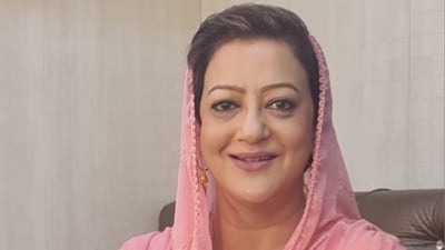 Actor Supriya Karnik during the shoot of KC Bokadia's Teesri Begum in Lucknow recently.