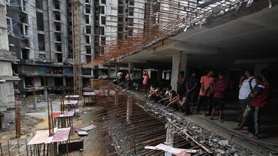 The incident took place at Amrapali Group’s Dream Valley project site in Greater Noida (HT Photo/Sunil Ghosh) The incident took place at Amrapali Group’s Dream Valley project site in Greater Noida (HT Photo/Sunil Ghosh)