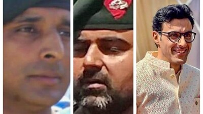 Colonel Manpreet Singh and Major Ashish Dhonchak, Deputy Superintendent of Police Humayun Bhat were martyred on Wednesday in Anantnag. Colonel Manpreet Singh and Major Ashish Dhonchak, Deputy Superintendent of Police Humayun Bhat were martyred on Wednesday in Anantnag.