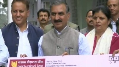 Himachal chief minister Sukhvinder Singh Sukhu donates his life savings to disaster relief fund