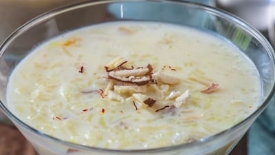 Chawal ki kheer: Kheer is prepared on every auspicious occasion in Hindu tradition. Rice is cooked with milk; sugar, cardamom and dry fruits are added. (Pinterest) Chawal ki kheer: Kheer is prepared on every auspicious occasion in Hindu tradition. Rice is cooked with milk; sugar, cardamom and dry fruits are added. (Pinterest)