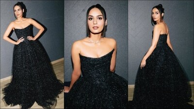 Manushi Chhillar with her back to back stunning looks is showing off her fashion finesse. A day ago, the actress donned a stunning anarkali kurta and this time a red carpet worthy glam look in a gorgeous gown. Manushi is a total style diva who can rock any look to perfection. The actress recently attended an award show and her look in a shimmering gown complemented with flawless make-up is truly a visual treat. (Instagram/@manushi_chhillar) Manushi Chhillar with her back to back stunning looks is showing off her fashion finesse. A day ago, the actress donned a stunning anarkali kurta and this time a red carpet worthy glam look in a gorgeous gown. Manushi is a total style diva who can rock any look to perfection. The actress recently attended an award show and her look in a shimmering gown complemented with flawless make-up is truly a visual treat. (Instagram/@manushi_chhillar)