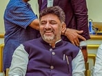 Karnataka Deputy Chief Minister DK Shivakumar on Thursday. Karnataka Deputy Chief Minister DK Shivakumar on Thursday.