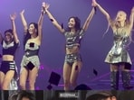 BLACKPINK at their Born Pink finale concert in Seoul, South Korea. BLACKPINK at their Born Pink finale concert in Seoul, South Korea.