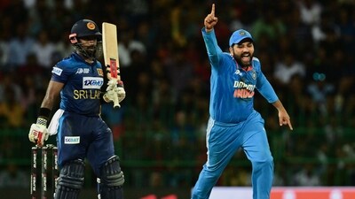 India will lock horns with Sri Lanka in the final of Asia Cup 2023 on Sunday.(Photo by Ishara S. KODIKARA / AFP) (AFP) India will lock horns with Sri Lanka in the final of Asia Cup 2023 on Sunday.(Photo by Ishara S. KODIKARA / AFP) (AFP)