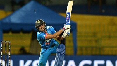Shubman Gill watches the ball after playing a shot during the Asia Cup 2023 Super Four match between India and Bangladesh (AFP) Shubman Gill watches the ball after playing a shot during the Asia Cup 2023 Super Four match between India and Bangladesh (AFP)