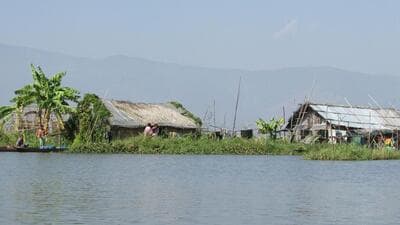 Champu Khangpok floating village. (HT Photo)