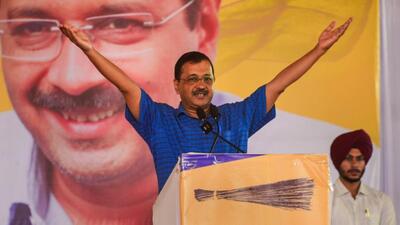 Delhi chief minister and AAP national convener Arvind Kejriwal addressed a rally at Jagdalpur in Chhattisgarh’s Bastar district on Saturday. (PTI) Delhi chief minister and AAP national convener Arvind Kejriwal addressed a rally at Jagdalpur in Chhattisgarh’s Bastar district on Saturday. (PTI)
