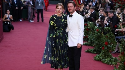Britain's Princess Beatrice and her husband Edoardo Mapelli Mozzi pose for a photo as they attend Vogue World in London.&nbsp; (REUTERS)