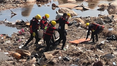 Rescue teams search for dead bodies at a beach, in the aftermath of the floods in Derna, Libya September 16, 2023. (Reuters)