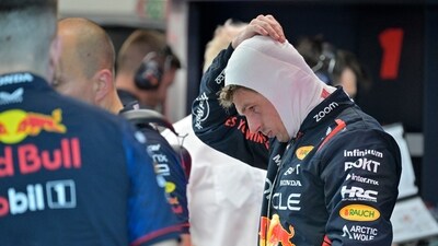 Red Bull's Max Verstappen during practice (REUTERS)