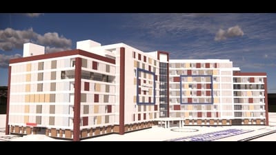 The new hospital will be an eight-story structure on 15 acres of land in Moshi (SOURCED)