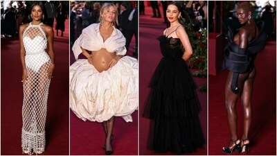The fashion world descended upon London on Friday to attend the Vogue World: London event at the Theatre Royal Drury Lane in central London on the eve of London Fashion Week. Stars like Simone Ashley, Kate Winslet, Emilia Clarke, Sienna Miller, Winnie Harlow, AJ Odudu, Maude Apatow, Princess Beatrice and her husband Edoardo Mapelli Mozzi, Nicola Coughlan, Jodie Turner-Smith, Maisie Williams, Ncuti Gatwa, Youngji Lee, Gemma Chan, editorial director of Vogue Anna Wintour, and editor-in-chief of British Vogue Edward Enninful, among others walked the red carpet at the event. Scroll through to see who wore what during the star-studded night. (Reuters, AP ) The fashion world descended upon London on Friday to attend the Vogue World: London event at the Theatre Royal Drury Lane in central London on the eve of London Fashion Week. Stars like Simone Ashley, Kate Winslet, Emilia Clarke, Sienna Miller, Winnie Harlow, AJ Odudu, Maude Apatow, Princess Beatrice and her husband Edoardo Mapelli Mozzi, Nicola Coughlan, Jodie Turner-Smith, Maisie Williams, Ncuti Gatwa, Youngji Lee, Gemma Chan, editorial director of Vogue Anna Wintour, and editor-in-chief of British Vogue Edward Enninful, among others walked the red carpet at the event. Scroll through to see who wore what during the star-studded night. (Reuters, AP )