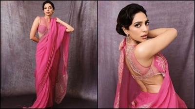 Sobhita Dhulipala is here to give you some ethnic fashion inspiration for the upcoming festive season. The stunning actress made her fans swoon by draping herself in a mesmerising pink saree. She paired it up with a stylish blouse and flawless make-up for a complete glamorous makeover. With her head-turning looks and undeniable beauty, Sobhita is a true diva of style. (Instagram/@sobhitad) Sobhita Dhulipala is here to give you some ethnic fashion inspiration for the upcoming festive season. The stunning actress made her fans swoon by draping herself in a mesmerising pink saree. She paired it up with a stylish blouse and flawless make-up for a complete glamorous makeover. With her head-turning looks and undeniable beauty, Sobhita is a true diva of style. (Instagram/@sobhitad)