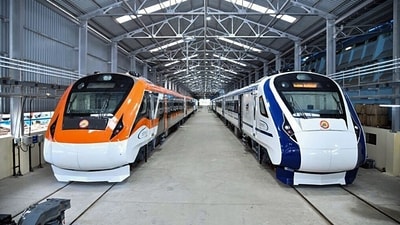 A glimpse of the Integral Coach Factory showing Vande Bharat trains at the facility, in Chennai. A glimpse of the Integral Coach Factory showing Vande Bharat trains at the facility, in Chennai.