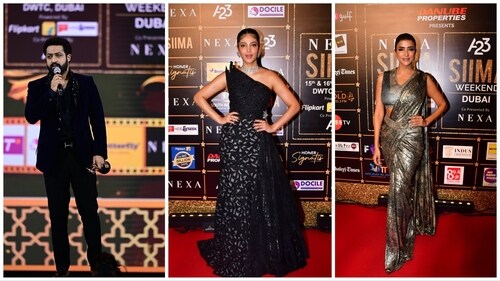 Jr NTR, Shruti Haasan, Lakshmi Manchu at SIIMA 2023. Jr NTR, Shruti Haasan, Lakshmi Manchu at SIIMA 2023.