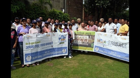 The awareness rallies were organised in all four zones of the MC;Students, NCC cadets and MC officials among others took part. (HT Photo)
