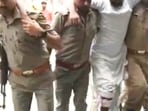 Accused being taken to hospital after the 'encounter' (Image courtesy: Livehindustan) Accused being taken to hospital after the 'encounter' (Image courtesy: Livehindustan)