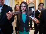Rep. Lauren Boebert, R-Colo., a member of the conservative House Freedom Caucus, was caught on camera doing inappropriate behaviour during family musical in Denver, June 21, 2023. (AP Photo/J. Scott Applewhite) Rep. Lauren Boebert, R-Colo., a member of the conservative House Freedom Caucus, was caught on camera doing inappropriate behaviour during family musical in Denver, June 21, 2023. (AP Photo/J. Scott Applewhite)