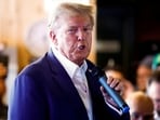 FILE PHOTO: Republican presidential candidate and former U.S. President Donald Trump speaks as he campaigns at the Iowa State Fair in Des Moines, Iowa, U.S. August 12, 2023.